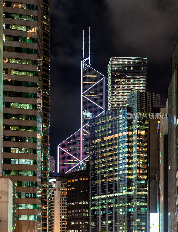 香港中银大厦(Bank of China building)的摩天大楼